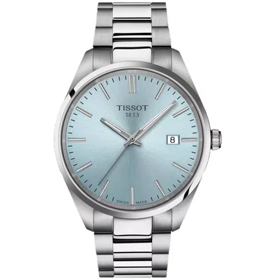 Tissot Men's Pr 100 Ice Blue Dial Watch In Metallic