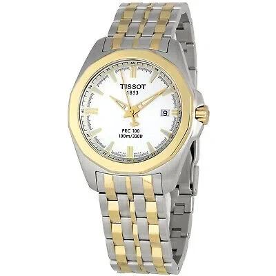 Pre-owned Tissot Men's Prc 100 Silver Dial Watch - T22258131