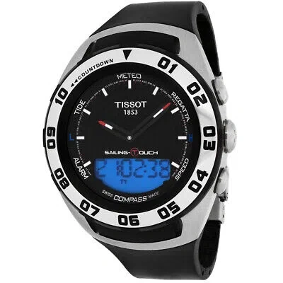 Pre-owned Tissot Men's Sailing Black Dial Watch - T0564202705101