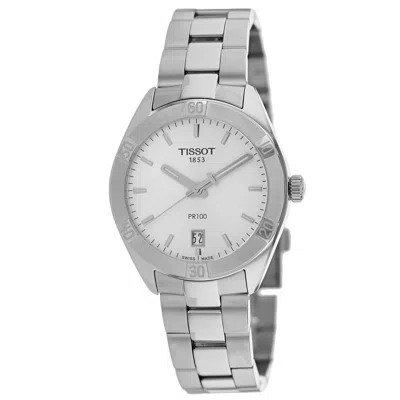 Tissot Men's Silver Dial Watch In Metallic