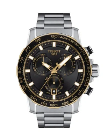 Pre-owned Tissot Men's Supersport Chrono Stainless Steel Watch T1256172105100