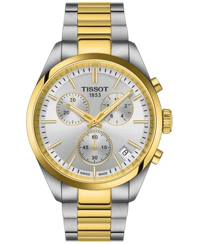 Tissot Men's Swiss Automatic Chronograph Pr 100 Two-tone Stainless Steel Bracelet Watch 40mm In No Color