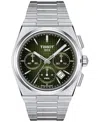Tissot Mens Green T137.427.11.091.00 Prx Chrono Stainless-steel Automatic Watch In No Color
