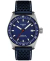 Tissot Pr516 Powermatic 80 Automatic Blue Dial Leather Strap Unisex Watch T149.407.16.041.00 In No Color