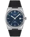 Tissot Prx Powermatic 80 Automatic Blue Dial Black Rubber Strap Men's Watch T137.407.17.041.00 In No Color
