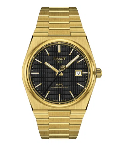 Tissot Men's Swiss Automatic Prx Gold-tone Stainless Steel Bracelet Watch 40mm