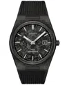 Tissot Men's Swiss Automatic Prx Powermatic 80 Black Rubber Strap Watch 40mm In Black
