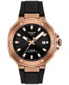 Tissot Mens Black T Race 41mm Mens Rose Gold-plated Stainless Steel Automatic Watch In No Color