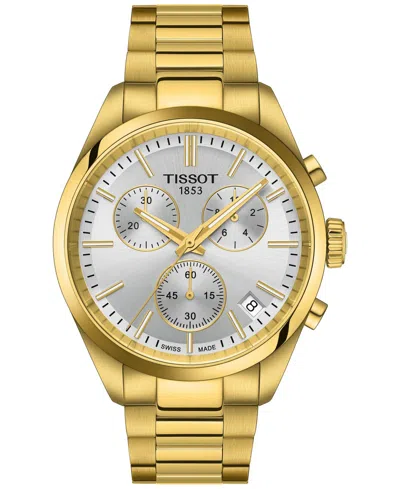 TISSOT MEN'S SWISS CHRONOGRAPH PR 100 GOLD-TONE STAINLESS STEEL BRACELET WATCH 40MM
