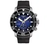 Tissot Men's Swiss Chronograph Seastar 1000 Black Rubber Strap Diver Watch 45.5mm In No Color
