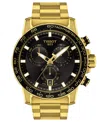 Tissot Men's Swiss Chronograph Supersport Gts Gold Pvd Stainless Steel Bracelet Watch 46mm In No Color