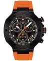 Tissot T-race Chronograph, 45mm In Silicone,orange