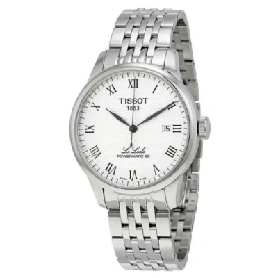 Pre-owned Tissot Men's Swiss Le Locle Stainless Steel Silver Dial Watch T006.407.11.033.00