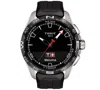 Tissot Men's Swiss T-touch Connect Solar Black Rubber Strap Smart Watch 48mm In Black