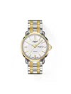 TISSOT MEN'S T CLASSIC 40MM TWO TONE STAINLESS STEEL AUTOMATIC BRACELET WATCH