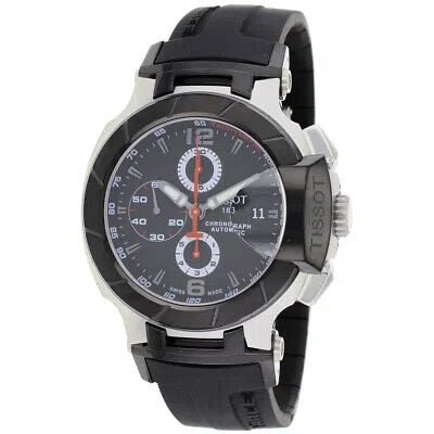 Pre-owned Tissot Men's T-race Black Dial Watch - T0484272705700