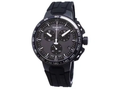 Pre-owned Tissot Men's T-race Cycling Black Dial Chronograph Watch (t111.417.37.441.03)