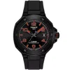 Tissot Men's T-race Powermatic 80 Black Dial Watch In Black