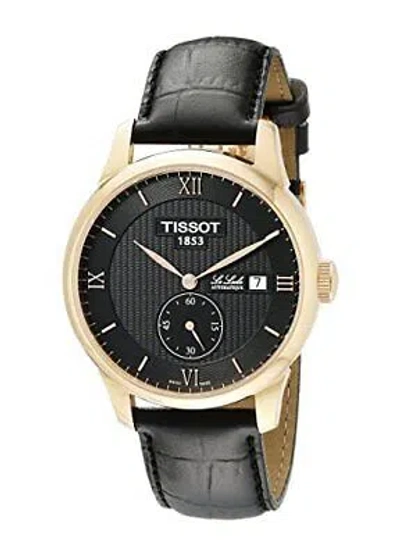 Pre-owned Tissot Men's T0064283605801 Le Locle Analog Display Swiss Automatic Black Watch