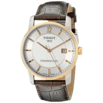 Pre-owned Tissot Men's T0874075603700 Titanium Automatic Watch