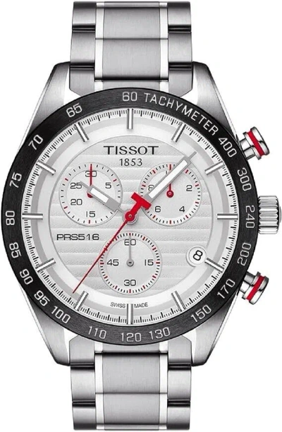 Pre-owned Tissot Men's Watch Prs 516 Quartz Chronograph T100.417.11.031.00