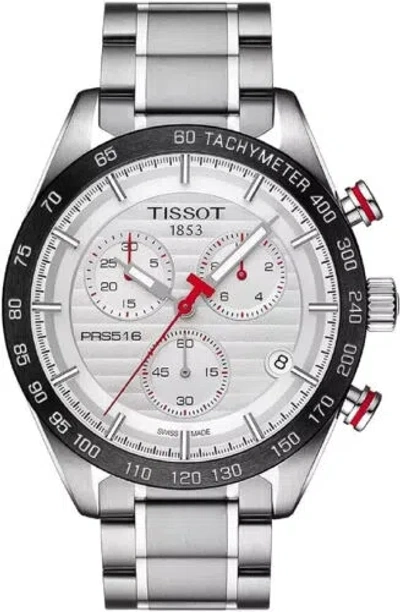 Pre-owned Tissot Men's Watch Prs 516 Quartz Chronograph T100.417.11.031.00