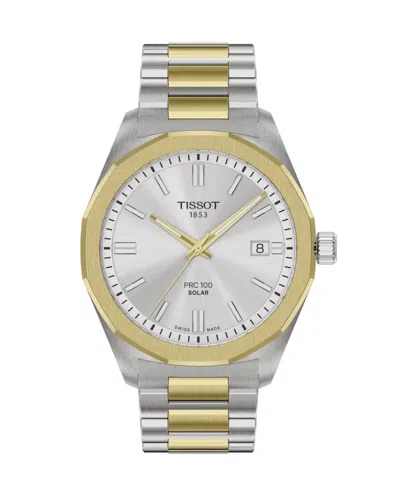 Tissot Men's Yellow Gold Pvd Coated Stainless Steel Watch, 39mm In Gray