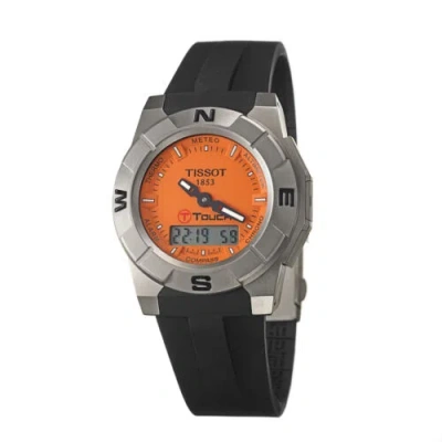 Pre-owned Tissot Mens T0015204728100 T-touch 43mm Quartz Watch