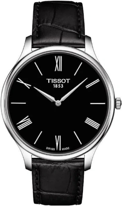 Pre-owned Tissot Mens  Tradition Stainless Steel Case Quartz Watch Black