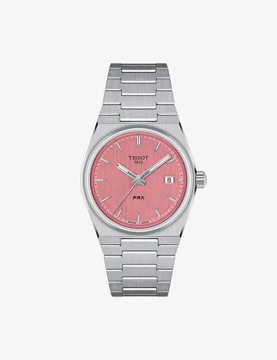 Tissot Pink T137.210.11.331.00 Prx 35 Stainless-steel Quartz Watch In No Color