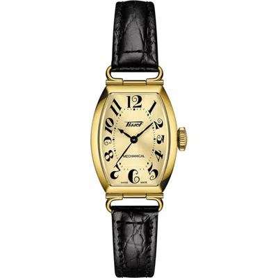 Tissot Porto Croc Embossed Leather Strap Watch, 22mm In White