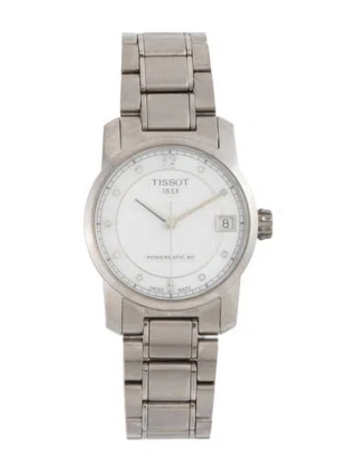 Pre-owned Tissot Powermatic 80 Watch, 32mm In Multicolor