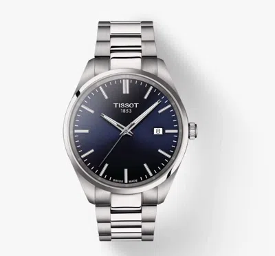 Pre-owned Tissot Pr 100 Blue Dial 40mm Quartz Men's Watch T1504101104100