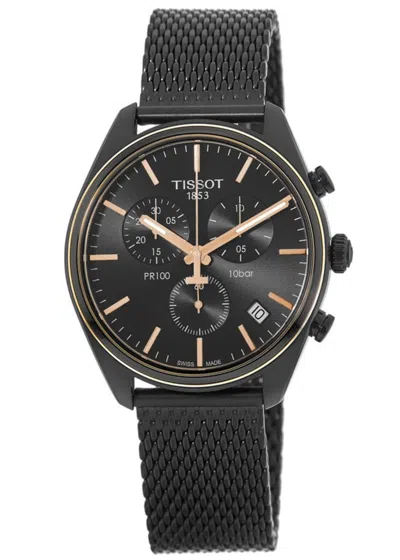 Tissot Pr 100 Chronograph Black Steel Men's Watch T101.417.23.061.00