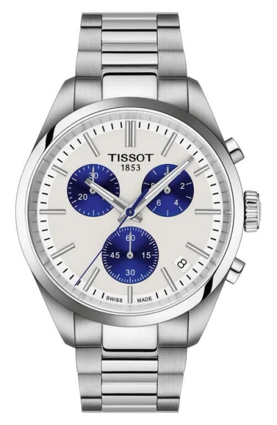 Tissot Pr 100 Chronograph Bracelet Watch, 40mm In Gray