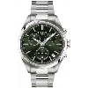 Tissot Pr 100 Chronograph Quartz Green Dial Steel Men's Watch T150.417.11.091.00 In Green
