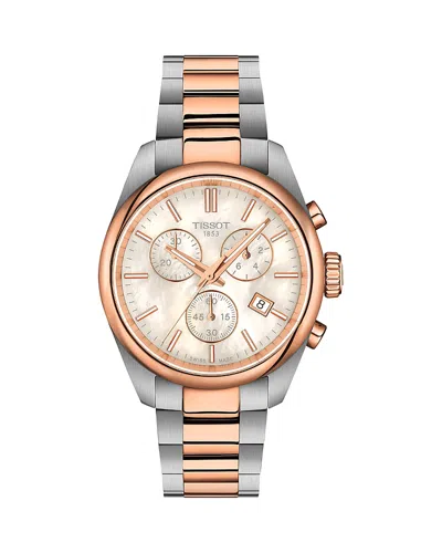 Tissot Pr 100 Chronograph Watch, 36mm In Gold