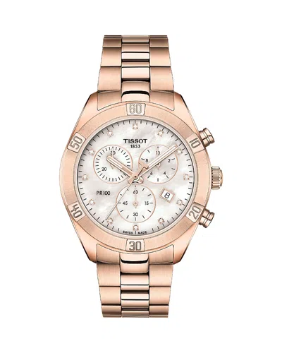Tissot Pr 100 Classic Chronograph, 38mm In Gold