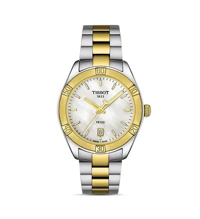 Tissot Pr 100 Classic Watch, 36mm In Two Tone