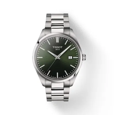 Pre-owned Tissot Pr 100 Green Dial Watch T150.410.11.091.00
