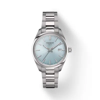 Pre-owned Tissot Pr 100 Ice Blue Men's Watch T1502101135100