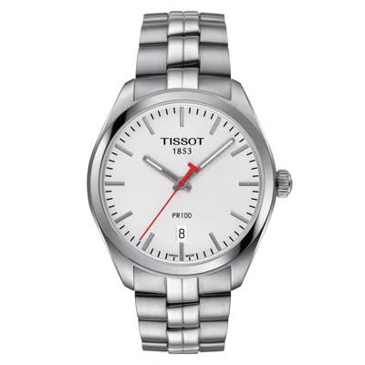 Pre-owned Tissot Pr 100 Nba Edition Stainless Steel 39mm Watch T1014101103101