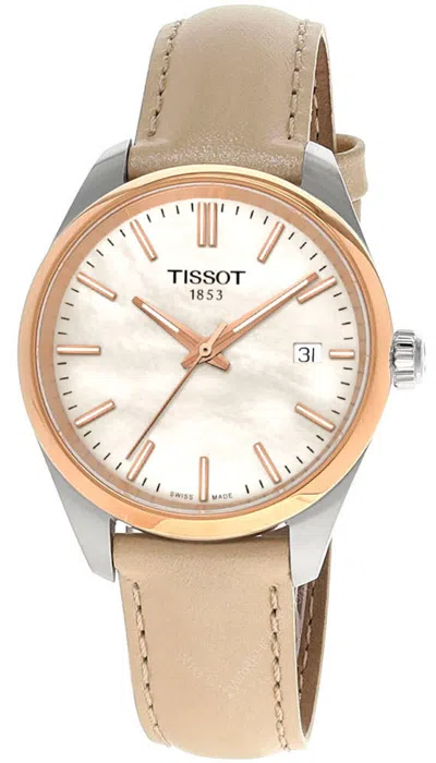 Pre-owned Tissot Pr 100 Quartz 34mm White Mop Dial Women's Watch T150.210.26.111.00