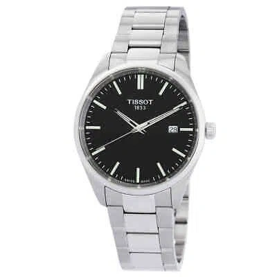Pre-owned Tissot Pr 100 Quartz Black Dial Men's Watch T1504101105100