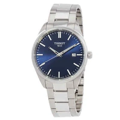 Pre-owned Tissot Pr 100 Quartz Blue Dial Men's Watch T1504101104100