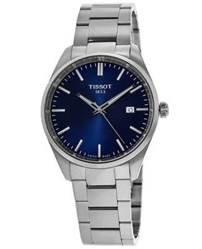 Pre-owned Tissot Pr 100 Quartz Blue Dial Stainless Men's Watch T150.410.11.041.00