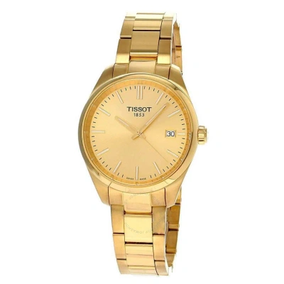 Tissot Pr 100 Watch, 34mm In Champagne / Gold / Gold Tone / Yellow