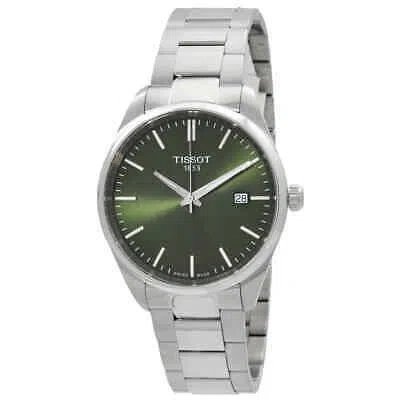 Pre-owned Tissot Pr 100 Quartz Green Dial Men's Watch T1504101109100