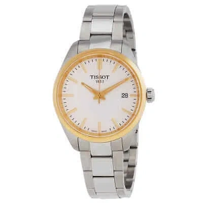Pre-owned Tissot Pr 100 Quartz Silver Dial Ladies Watch T1502102103100