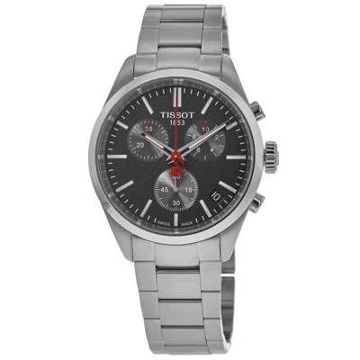 Tissot Pr 100 Quartz Vuelta Chronograph Black Dial Steel Men's Watch T150.417.11.051.01